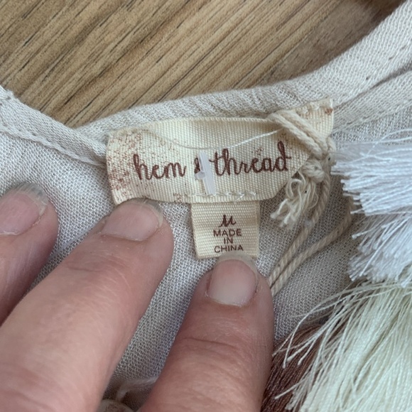 Hem & Thread Multicolor Tiered Sundress Tie Shoulder Lightweight NWT Size M‎ - Picture 4 of 10